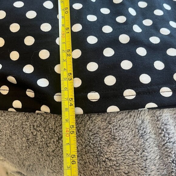 WOosea Dress Small Black White Polka Dot Surplice Babydoll Maxi Retro NEW 16797 - Picture 9 of 11